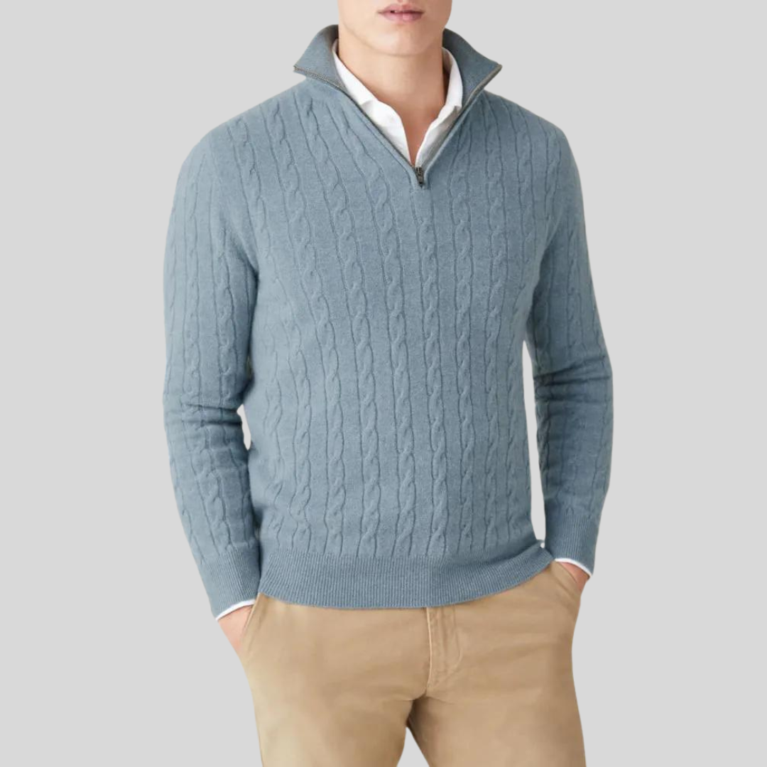 Titan - Luxuriöser Pullover mit Reißverschluss