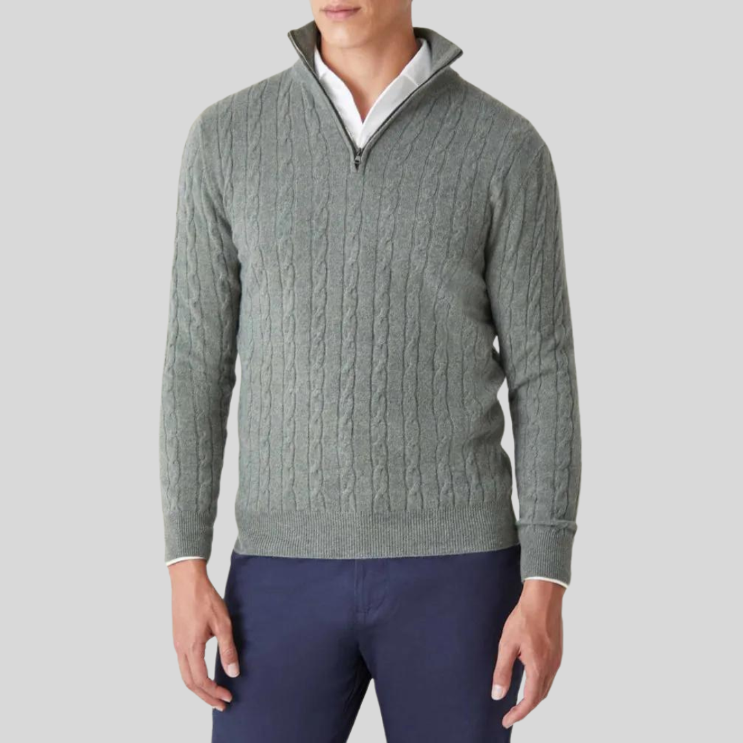Titan - Luxuriöser Pullover mit Reißverschluss