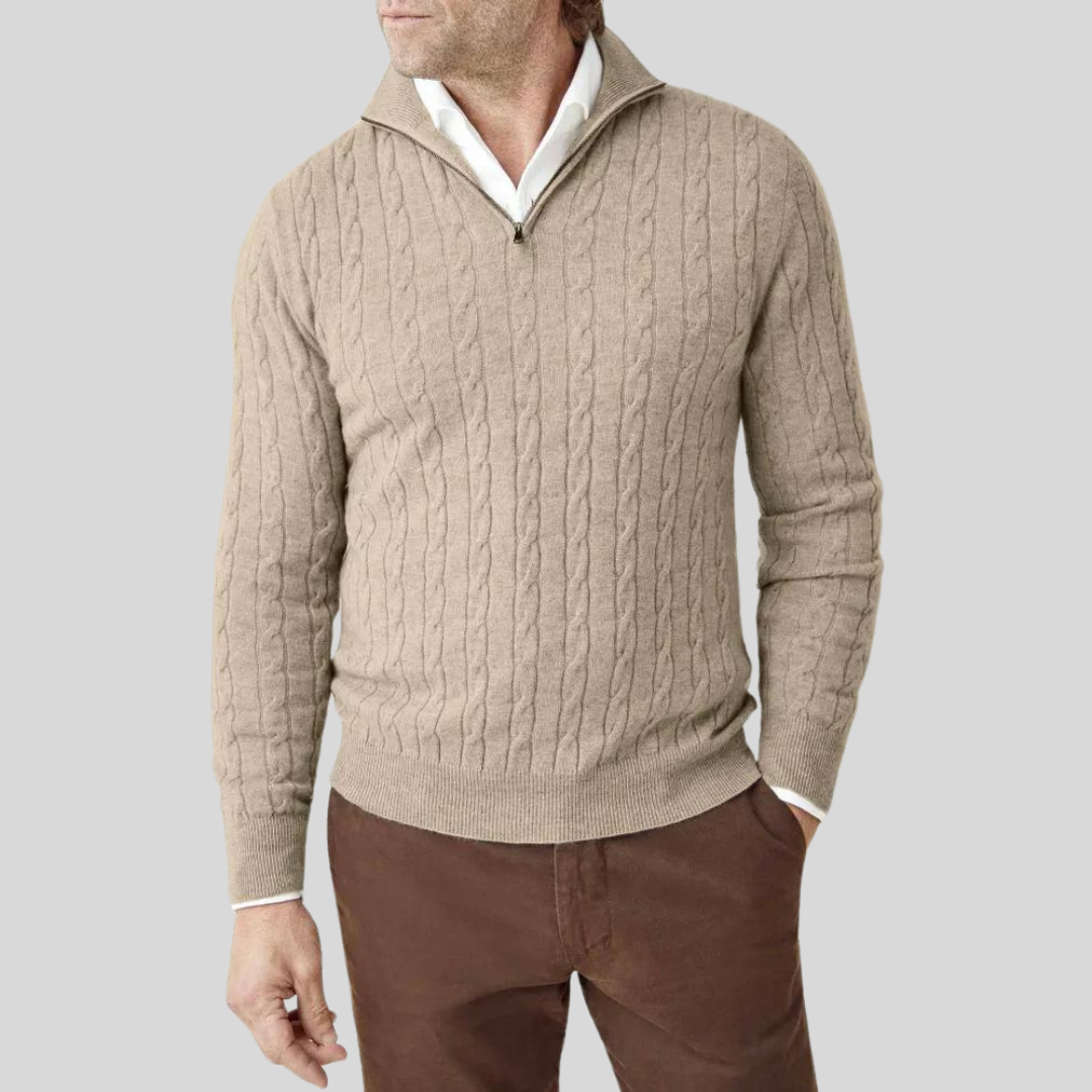 Titan - Luxuriöser Pullover mit Reißverschluss
