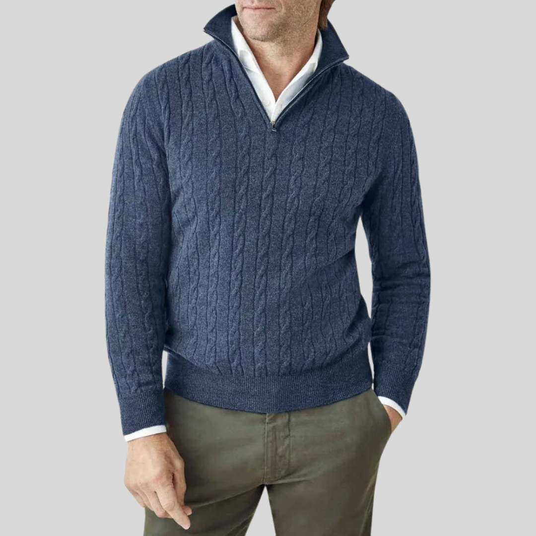 Titan - Luxuriöser Pullover mit Reißverschluss