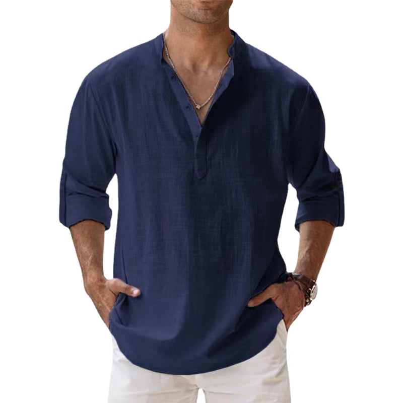 James Leinenhemd Herren Henley Beach