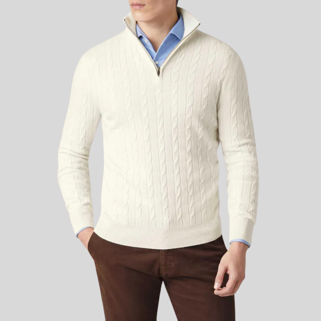 Titan - Luxuriöser Pullover mit Reißverschluss