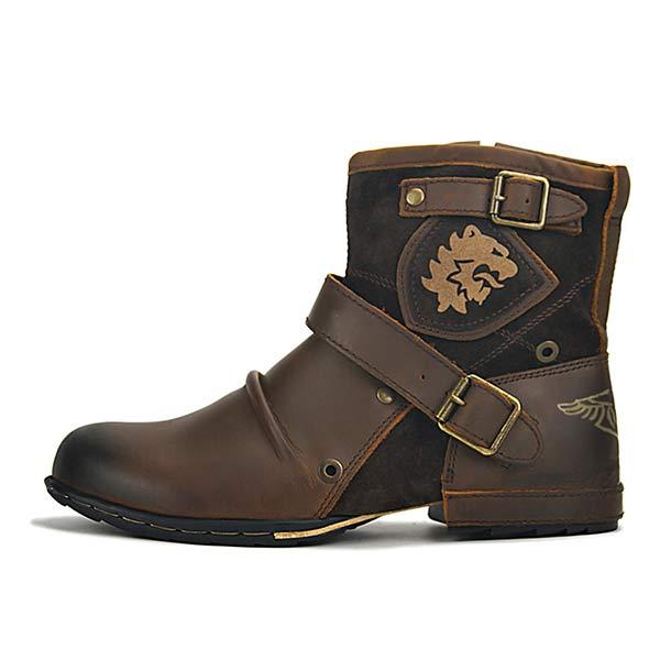 Vintage Männer Reißverschluss Stiefel