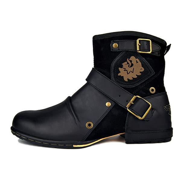 Vintage Männer Reißverschluss Stiefel