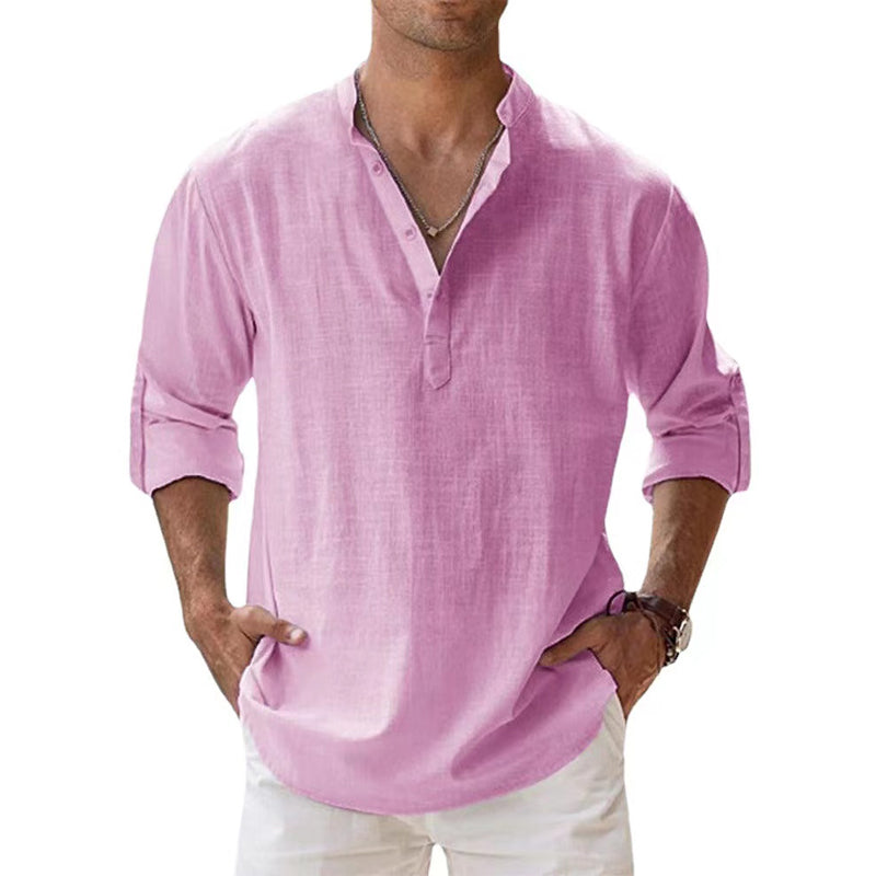 James Leinenhemd Herren Henley Beach