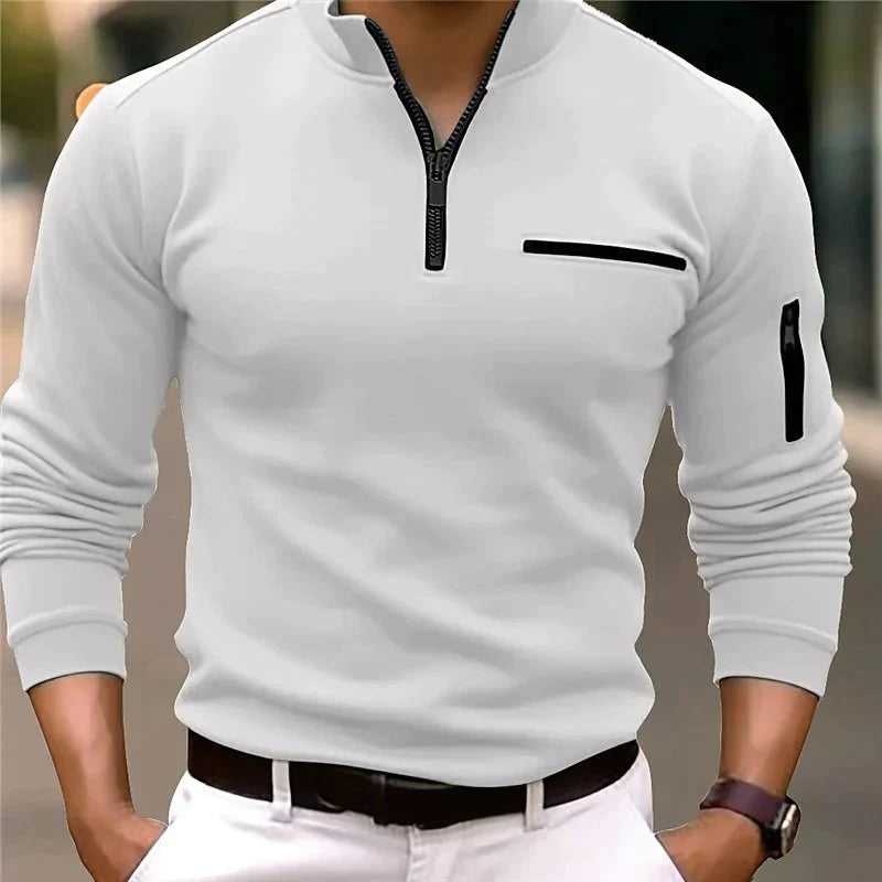 Arkin - Quarter Zip Polo Shirt für Männer!