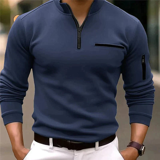 Arkin - Quarter Zip Polo Shirt für Männer!
