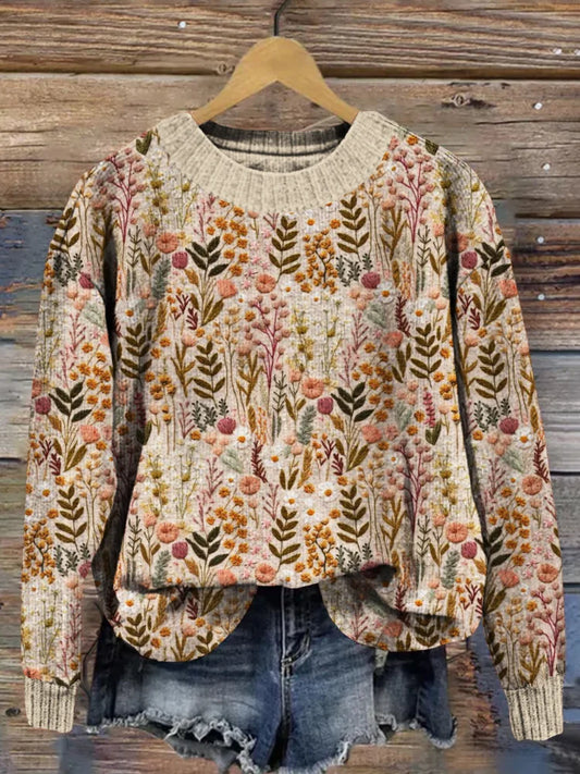 Bella| Pullover mit Blumen