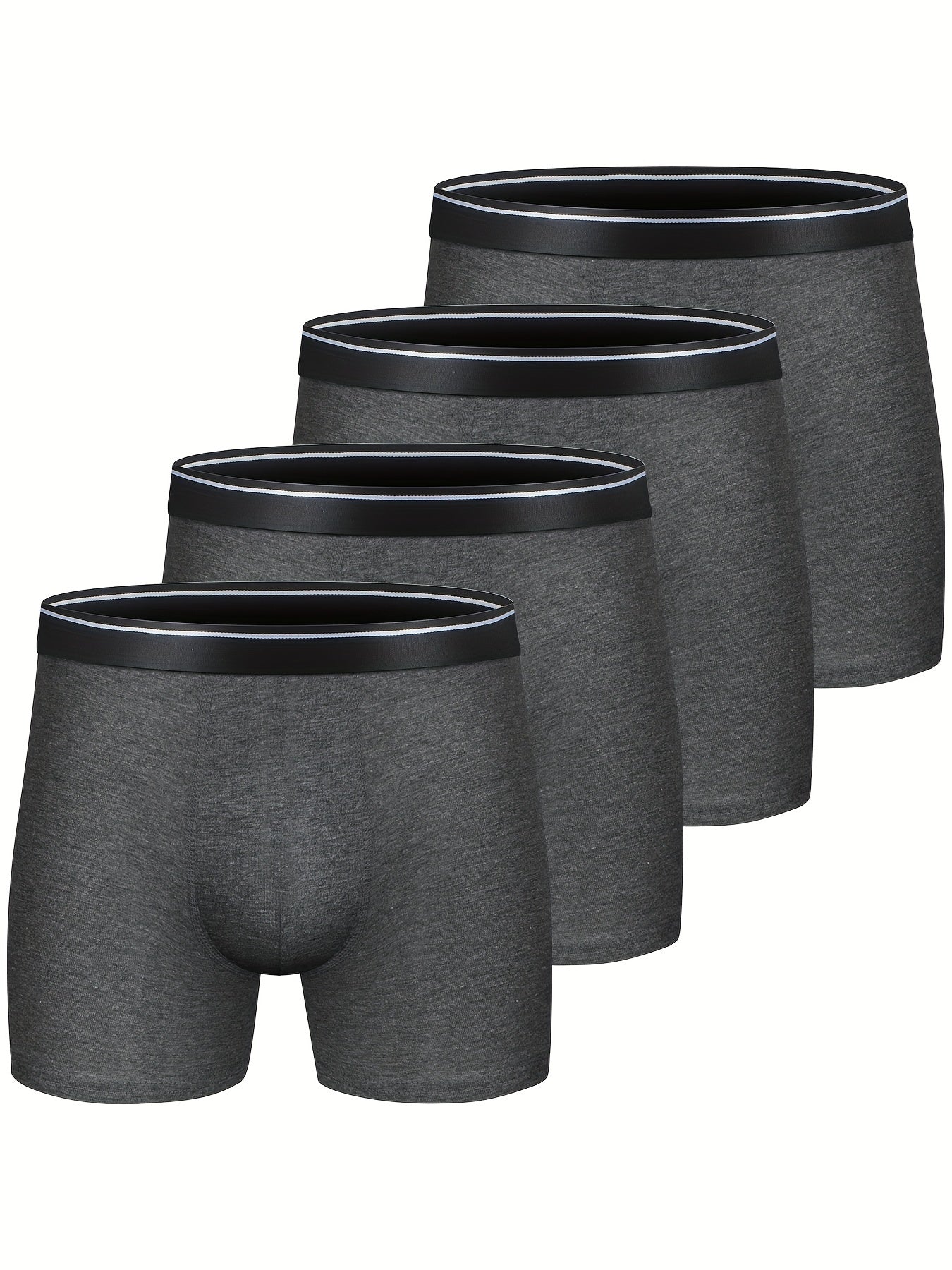 4 Stück bequeme Baumwoll-Boxershorts für Männer