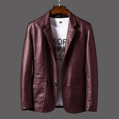 Herren Lederblazerjacke - Stil Und Komfort Vereint