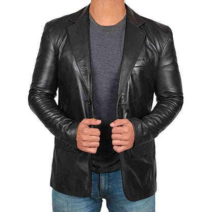 Herren Lederblazerjacke - Stil Und Komfort Vereint