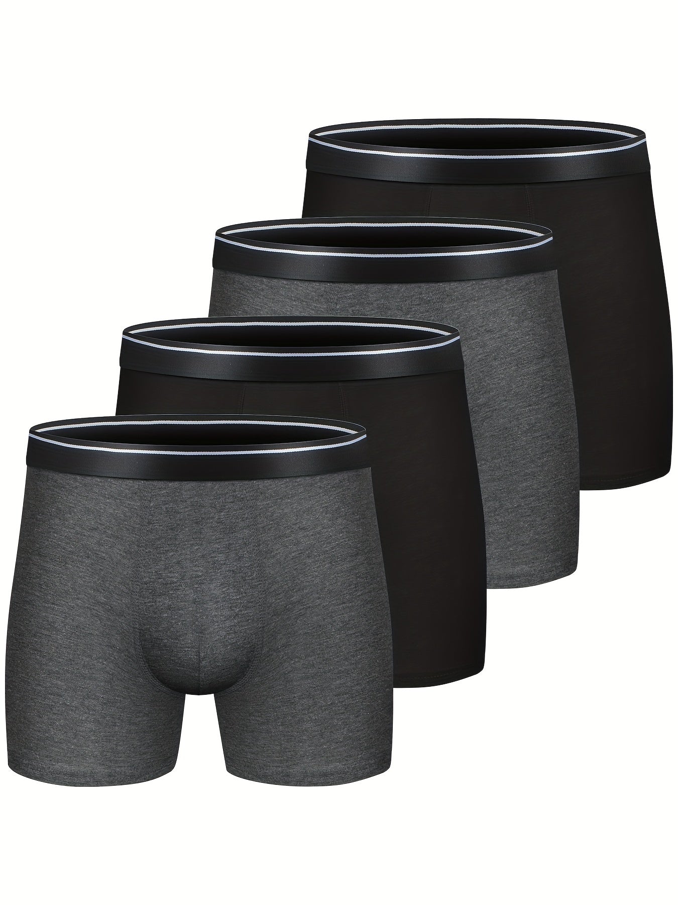 4 Stück bequeme Baumwoll-Boxershorts für Männer