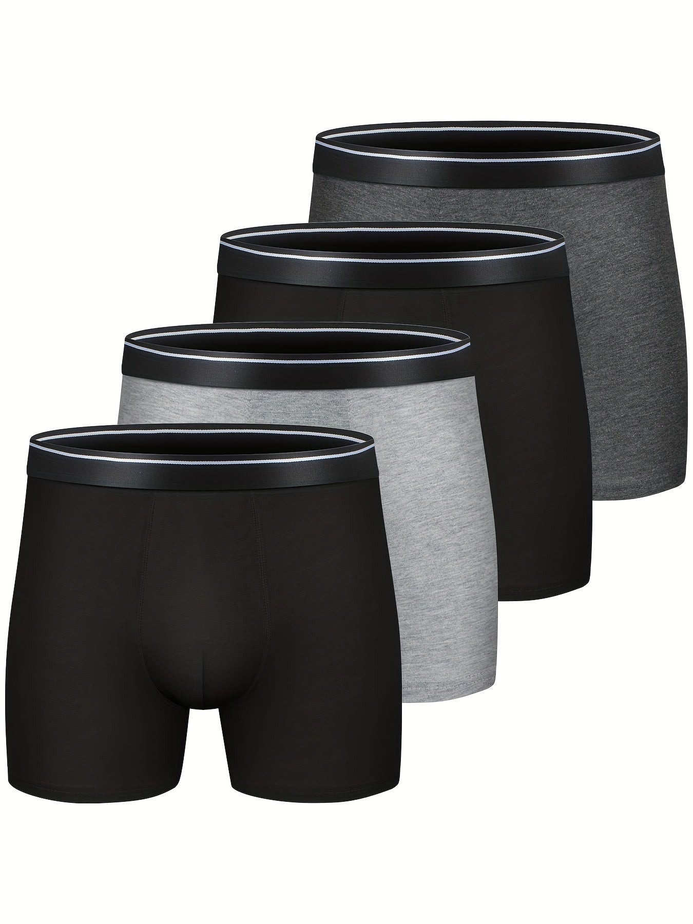 4 Stück bequeme Baumwoll-Boxershorts für Männer