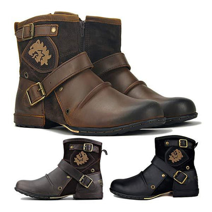 Vintage Männer Reißverschluss Stiefel
