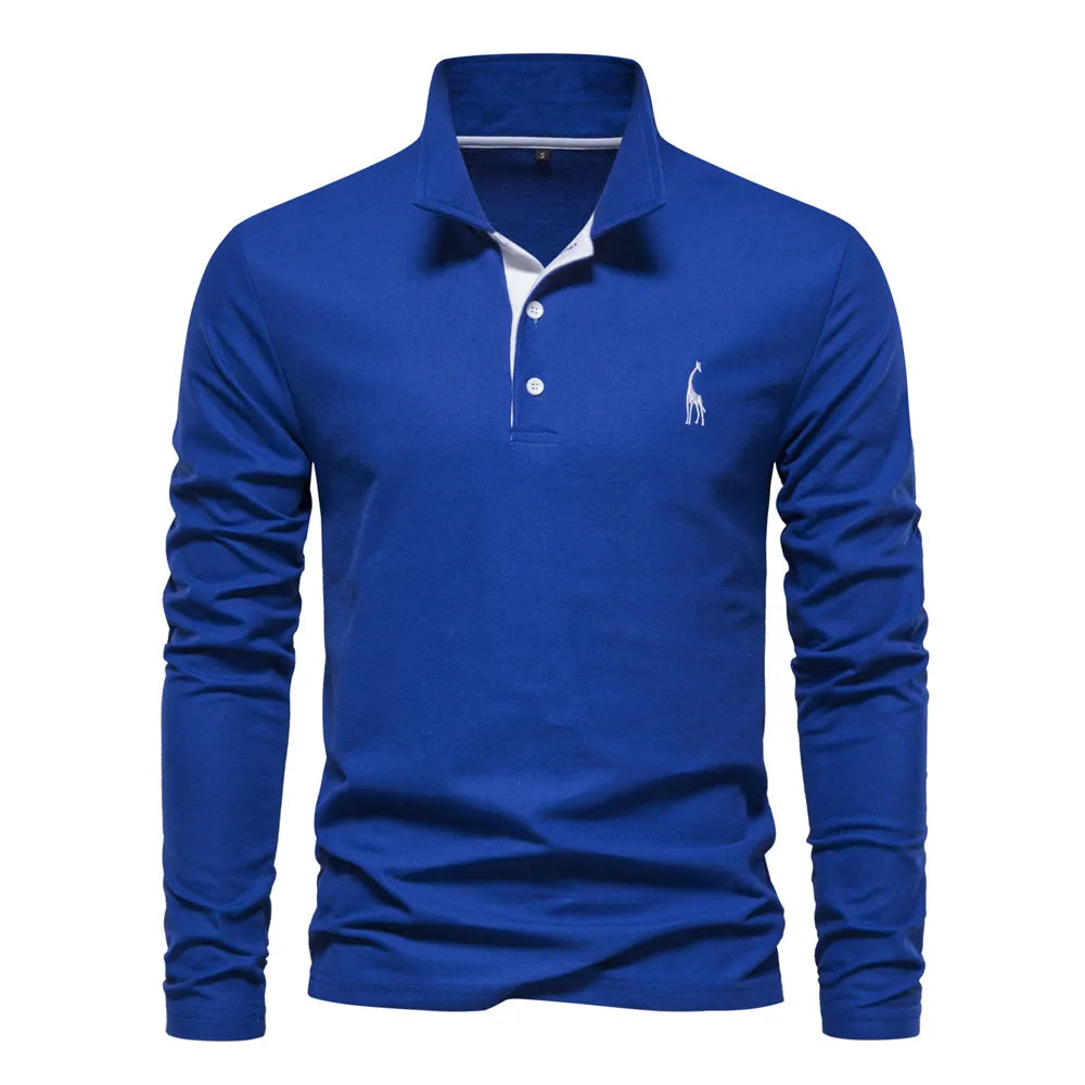 Sebastian Luxury Long-sleeved Polo für Männer