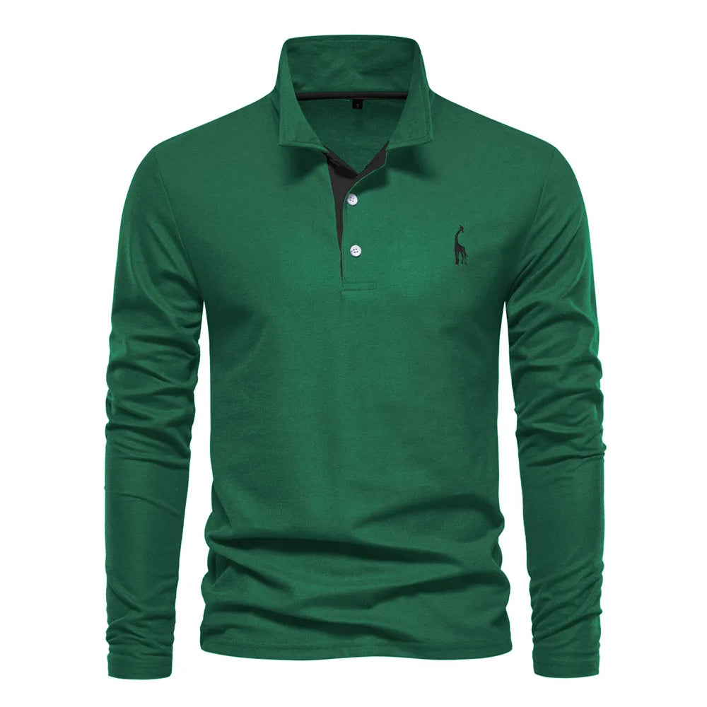 Sebastian Luxury Long-sleeved Polo für Männer
