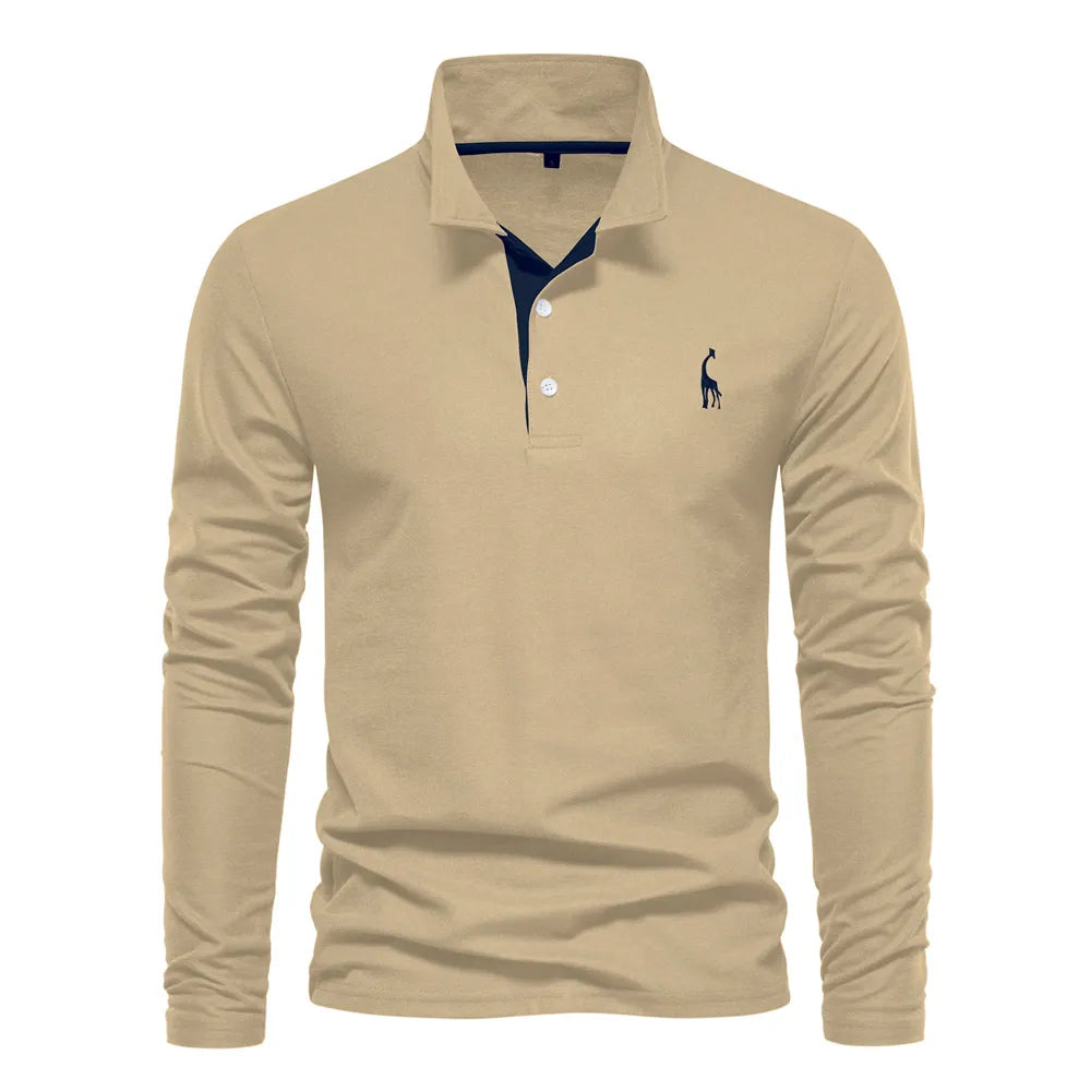 Sebastian Luxury Long-sleeved Polo für Männer