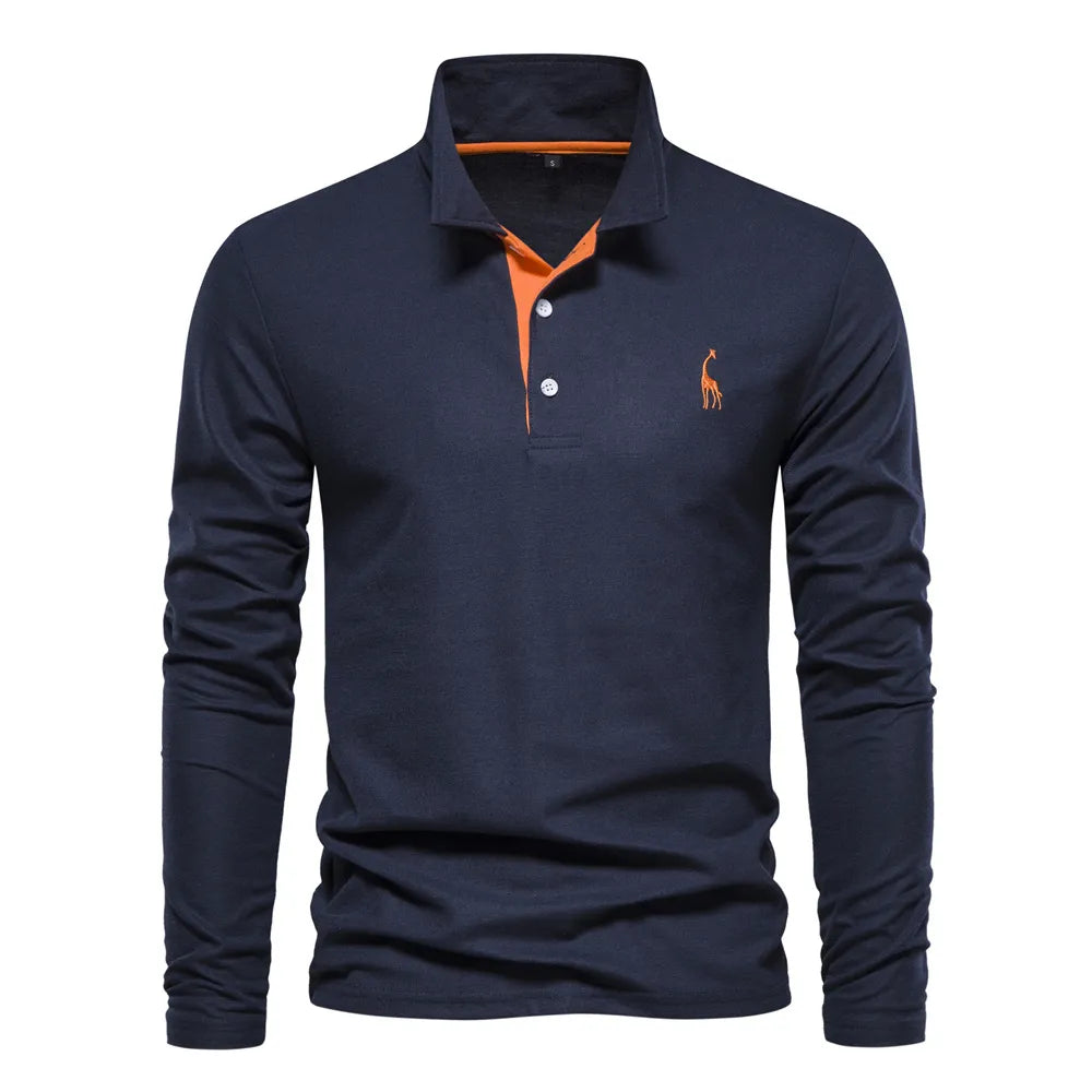 Sebastian Luxury Long-sleeved Polo für Männer