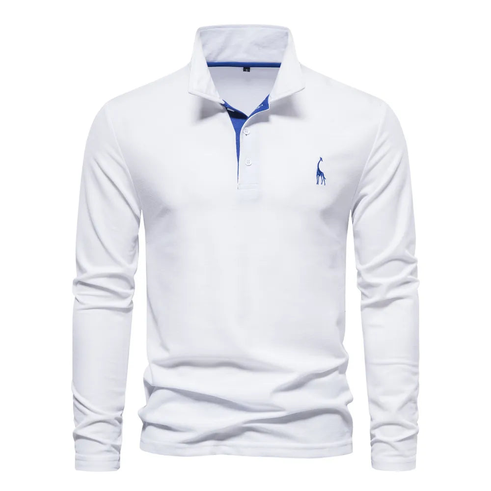 Sebastian Luxury Long-sleeved Polo für Männer